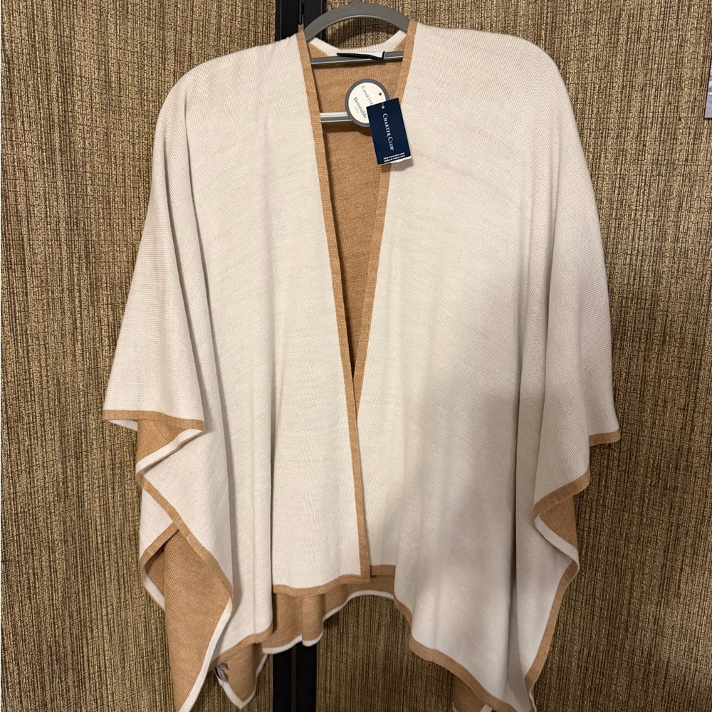 Charter Club Cream and Tan Cape